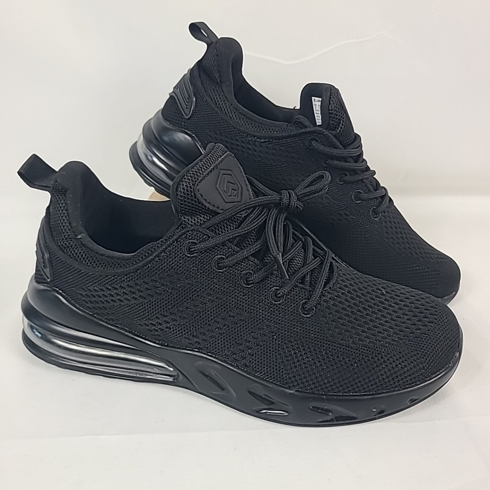 NEW LARNMERN Shoes for Women Lightweight Safety Sneakers Black - Size 8.5